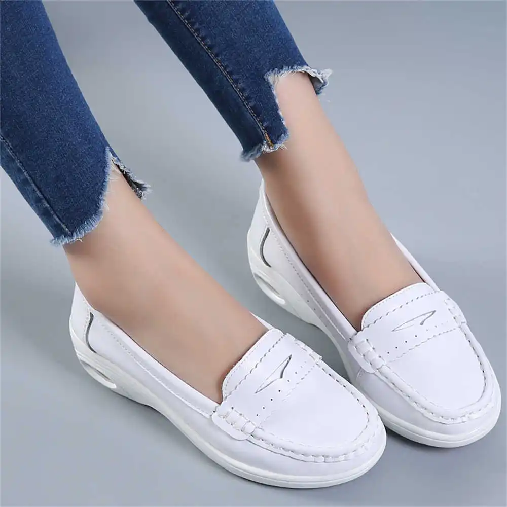 Women Formal Wear Best Brands - Thick Sole Slipon White Trainers For