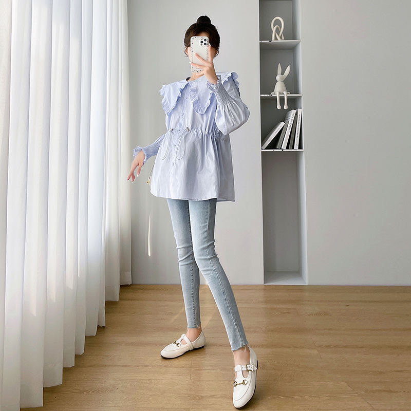 Women Formal Blouses For Evening Wear - Long Sleeve Shirts Womens Cotton Plaid