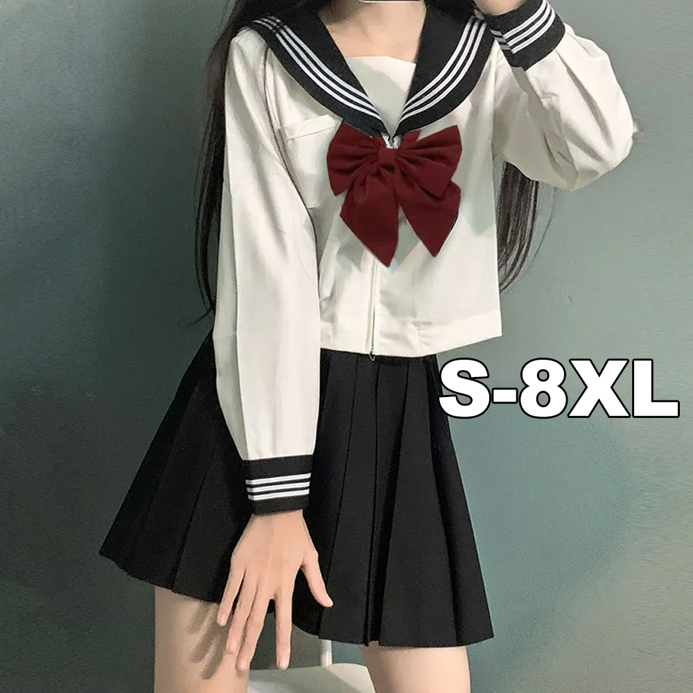 Pencil Skirt Midi - S-8XL Japan School Girl JK Uniform