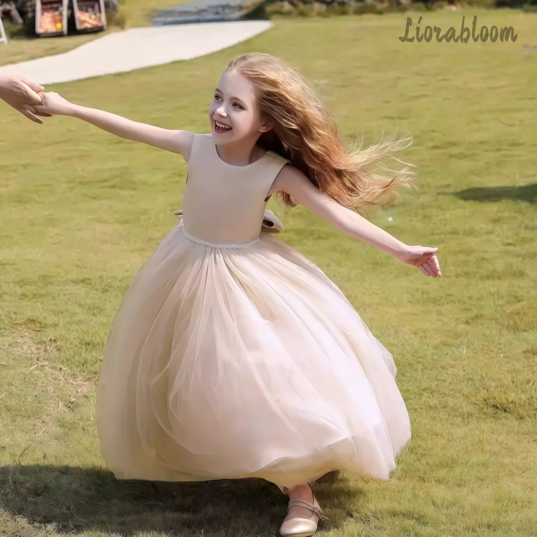 Women'S Formal Wear For Girls - Multicolor Backless Princess Dress Tulle Formal