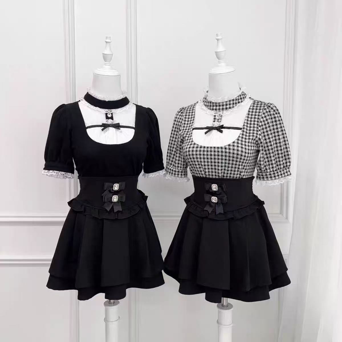 Women Formal Blouses For Evening Wear - Japanese Lolita Blouse Women Kawaii Harajuku