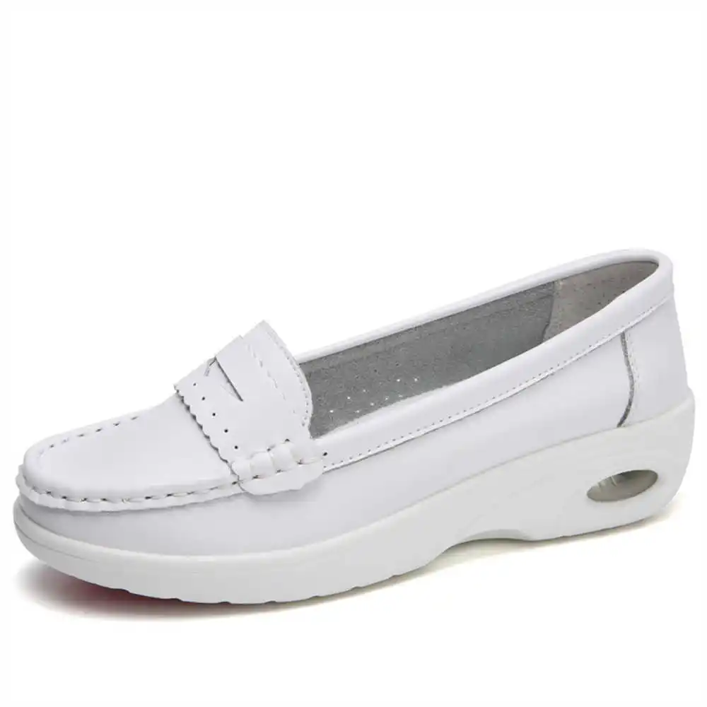 Thick Sole Slipon White Traine - Women Formal Wear Best Brands review and price