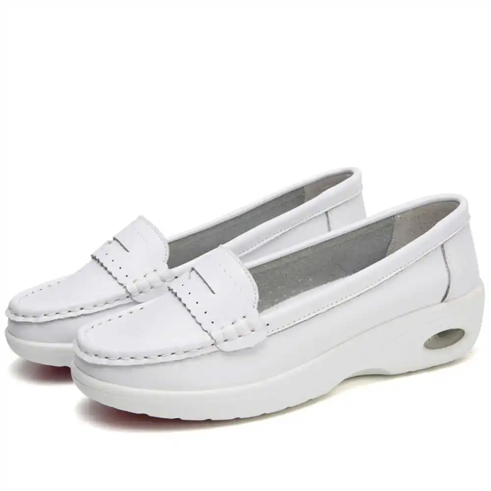 Thick Sole Slipon White Traine - Women Formal Wear Best Brands review and price