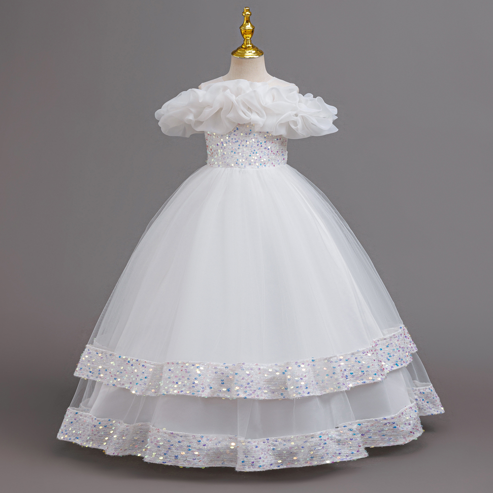 Girls Princess Off Shoulder Ru - Women'S Formal Wear For Girls review and price