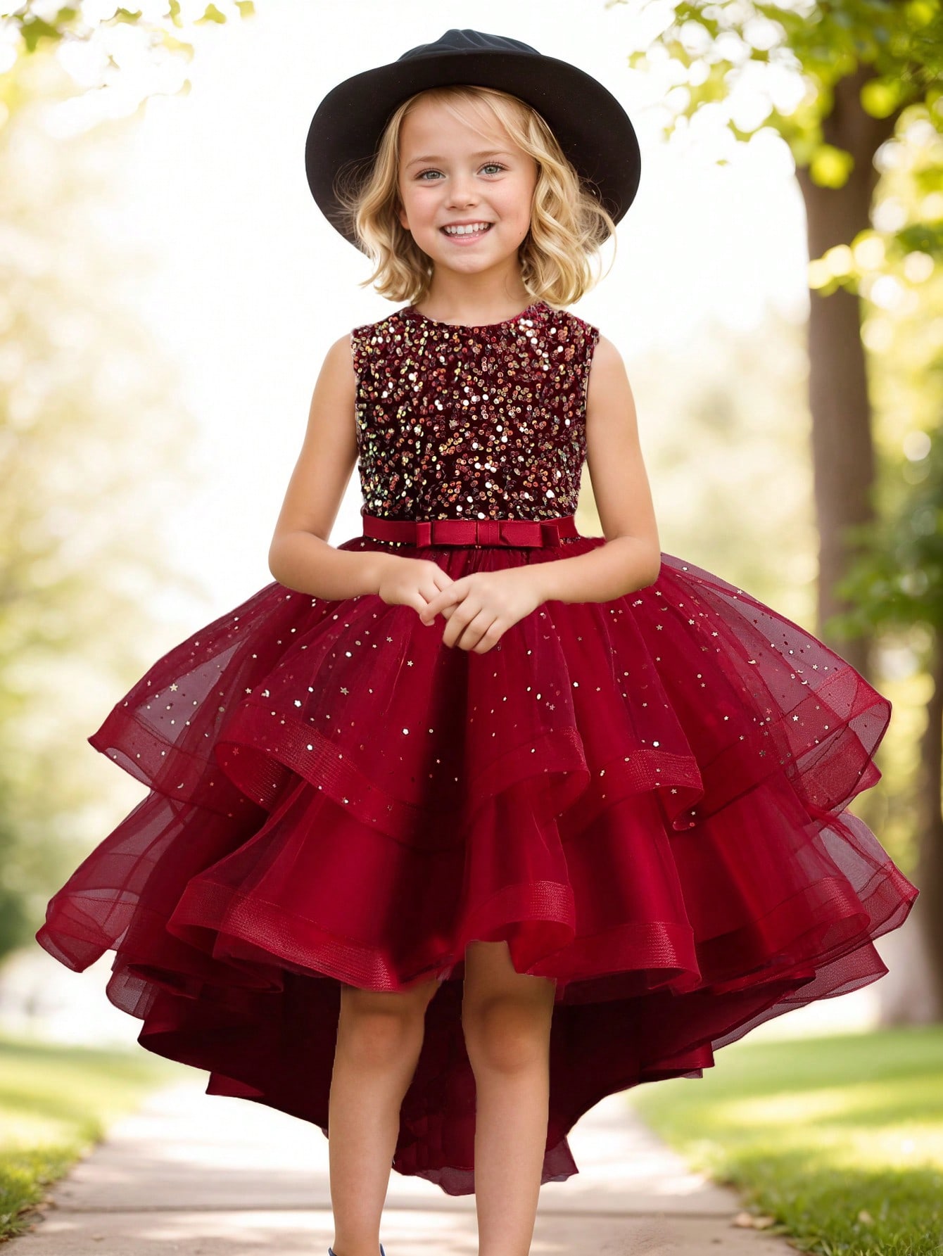 Baby Girl Princess Floral Sequ - Women'S Formal Wear For Girls review and price