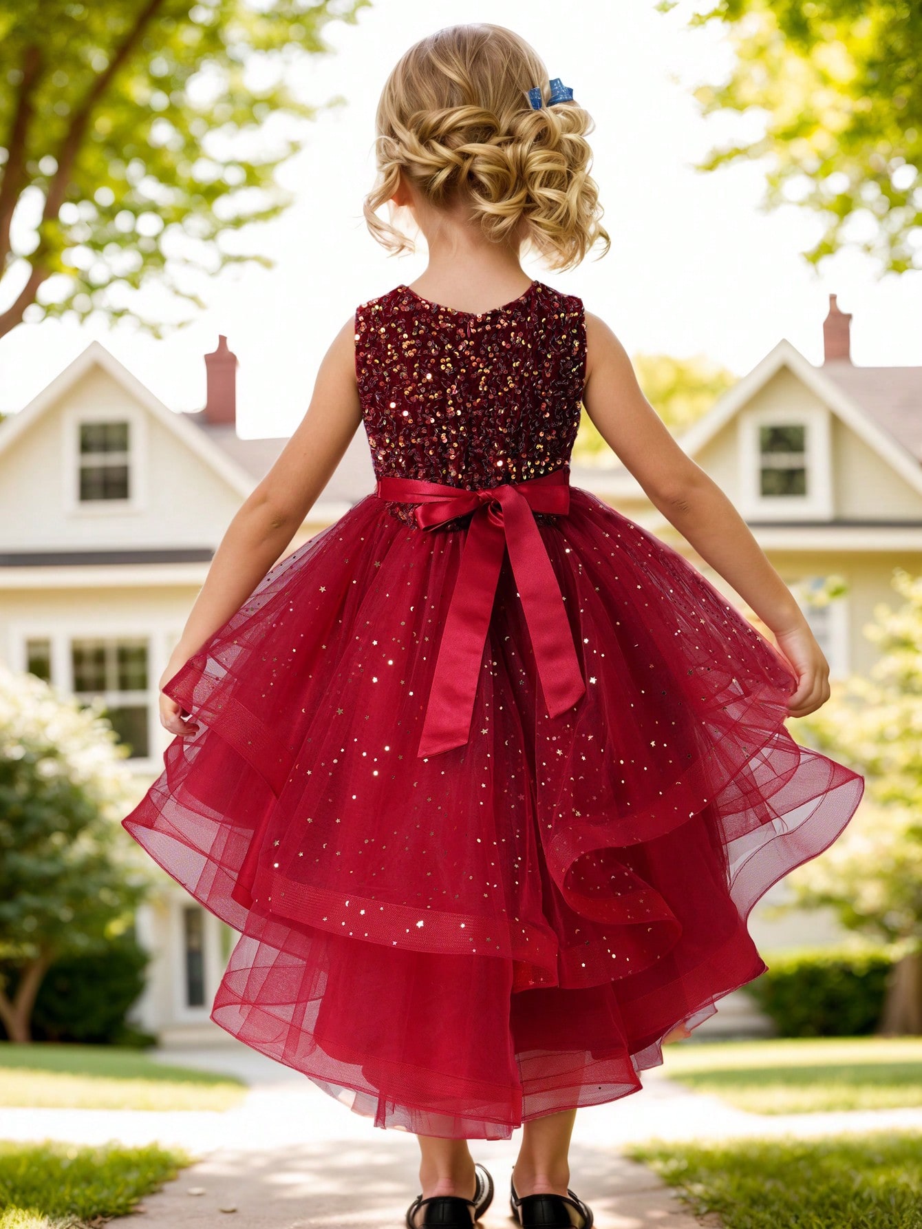 Baby Girl Princess Floral Sequ - Women'S Formal Wear For Girls review and price