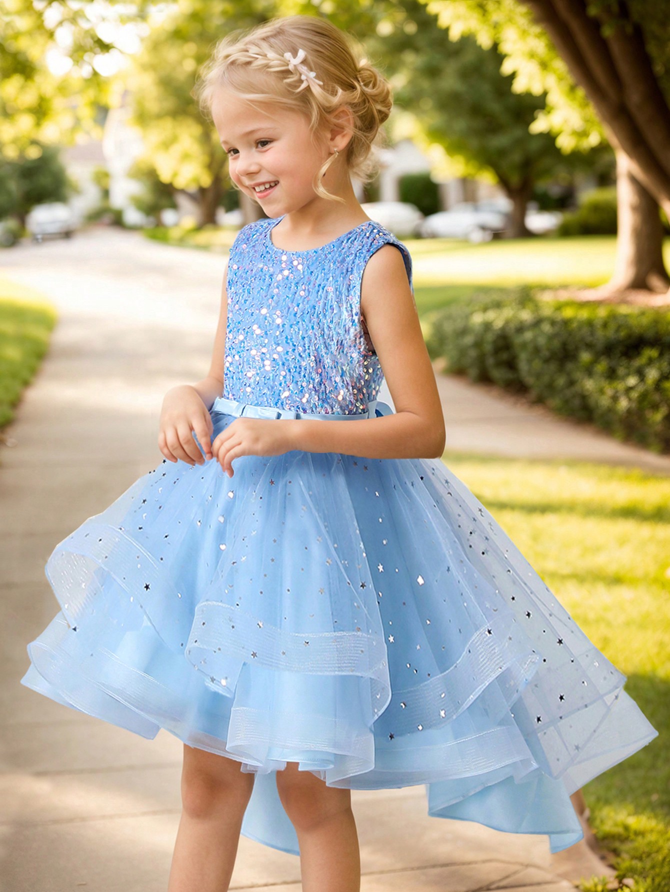 Baby Girl Princess Floral Sequ - Women'S Formal Wear For Girls review and price