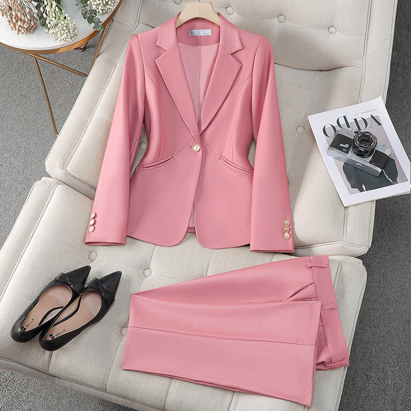 Autumn Women Pink Blazer and T - Formal Winter Wear Women Jacket review and price