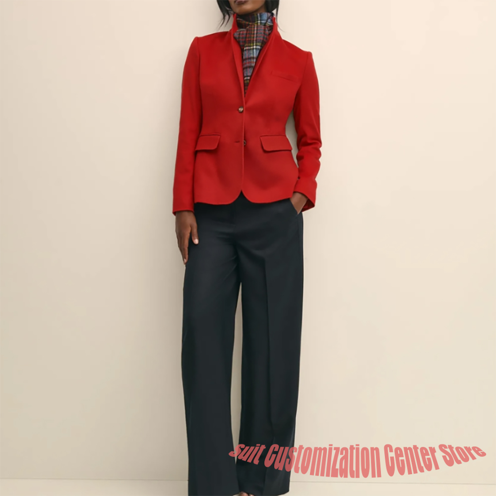 Women's Navy Woolen Clothes Si - Formal Winter Wear Women Jacket review and price