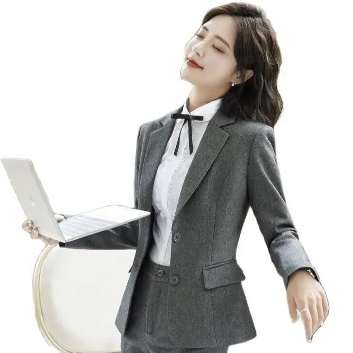 Novelty Gray Formal Blazers an - Formal Winter Wear Women Jacket review and price