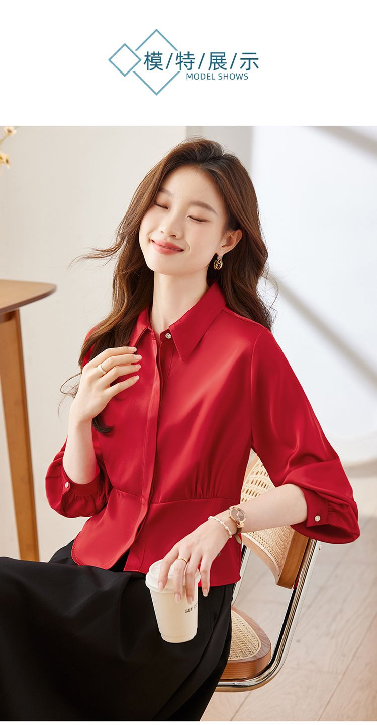 Long Sleeve Shirts Womens Cott - Women Formal Blouses For Evening Wear review and price