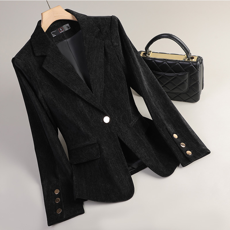 Yellow Gold Velvet Blazer Wome - Formal Winter Wear Women Jacket review and price