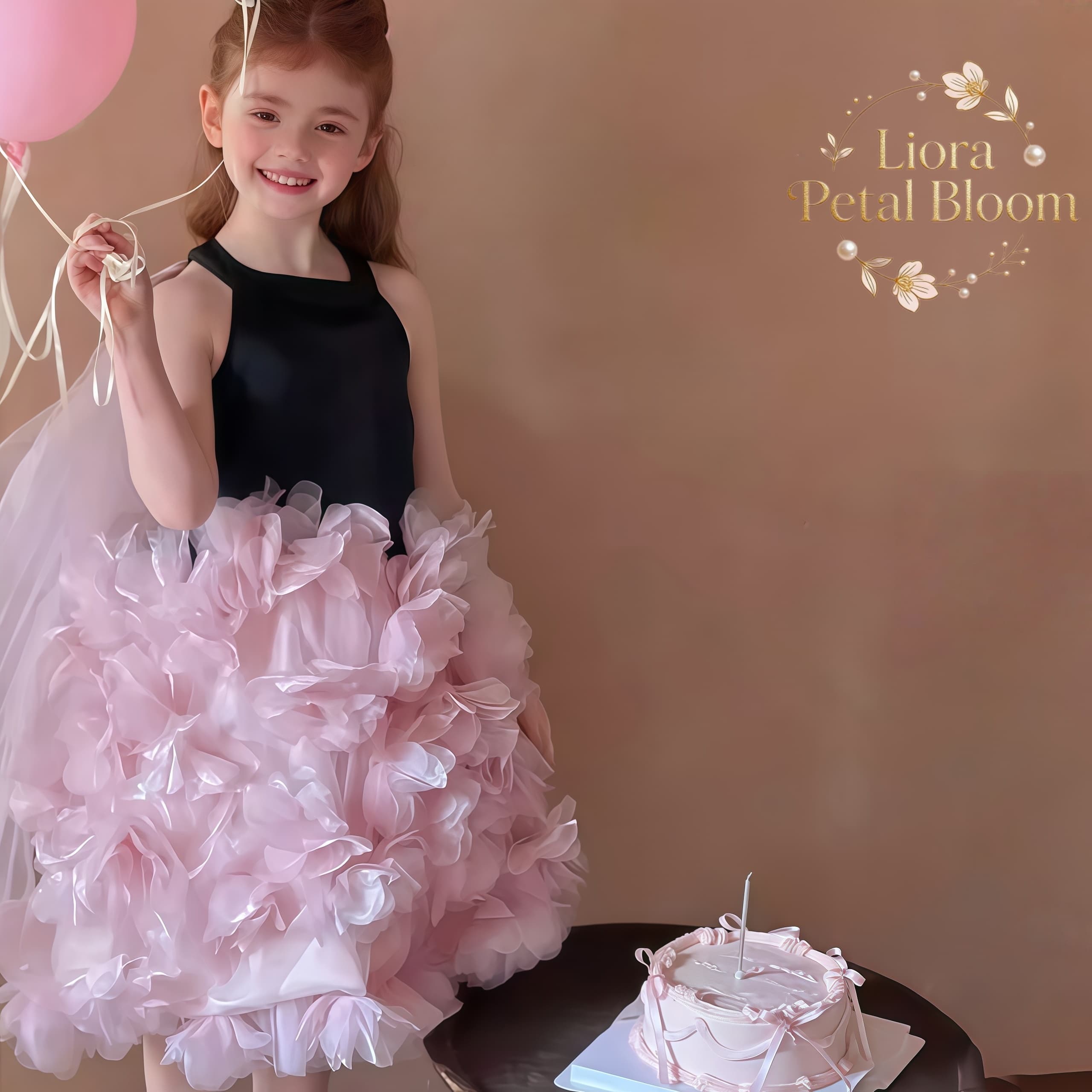 Girls' Black Floral Tulle Dres - Women'S Formal Wear For Girls review and price