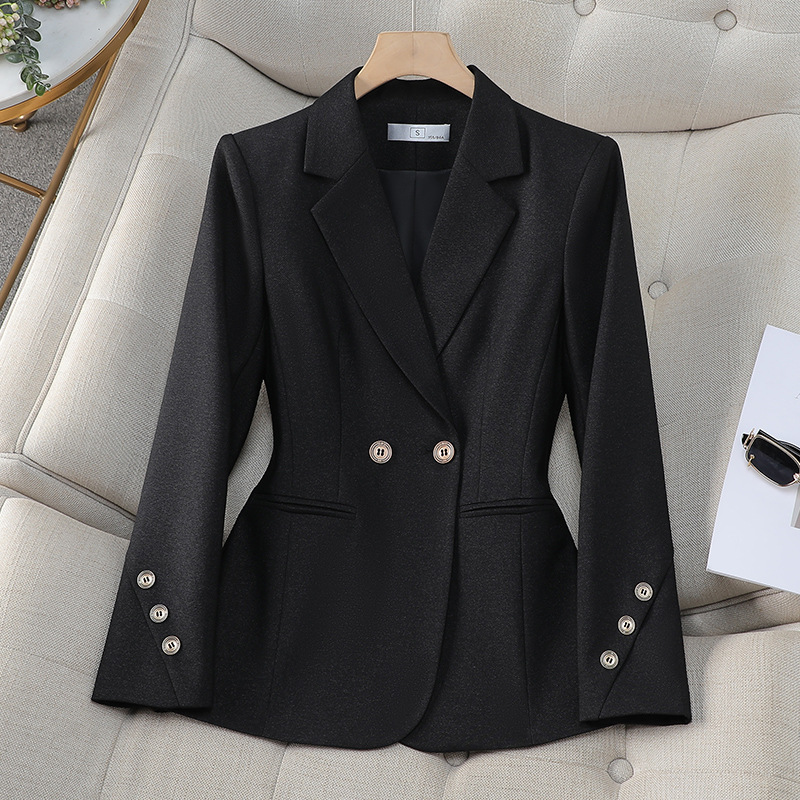 Women Double Breasted Solid Bl - Formal Winter Wear Women Jacket review and price