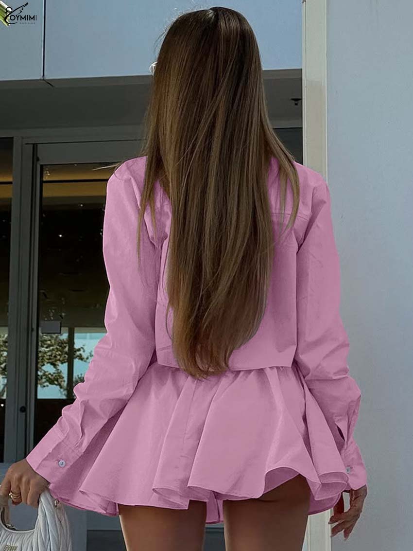 Oymimi Fashion Pink Cotton 2 P - Pencil Skirt Midi review and price